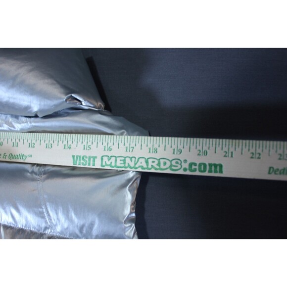 ATHLETA Downtown Metallic Puffer Vest Women's Nylon Plus Size 3X Down Mockneck - Picture 4 of 10